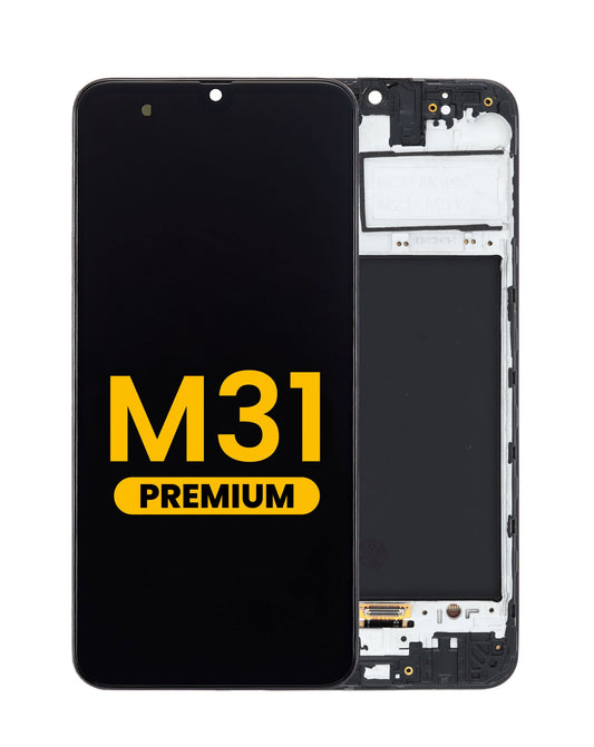 Samsung Galaxy M31 (M315) Screen Assembly (With The Frame) (Refurbished) (Black)