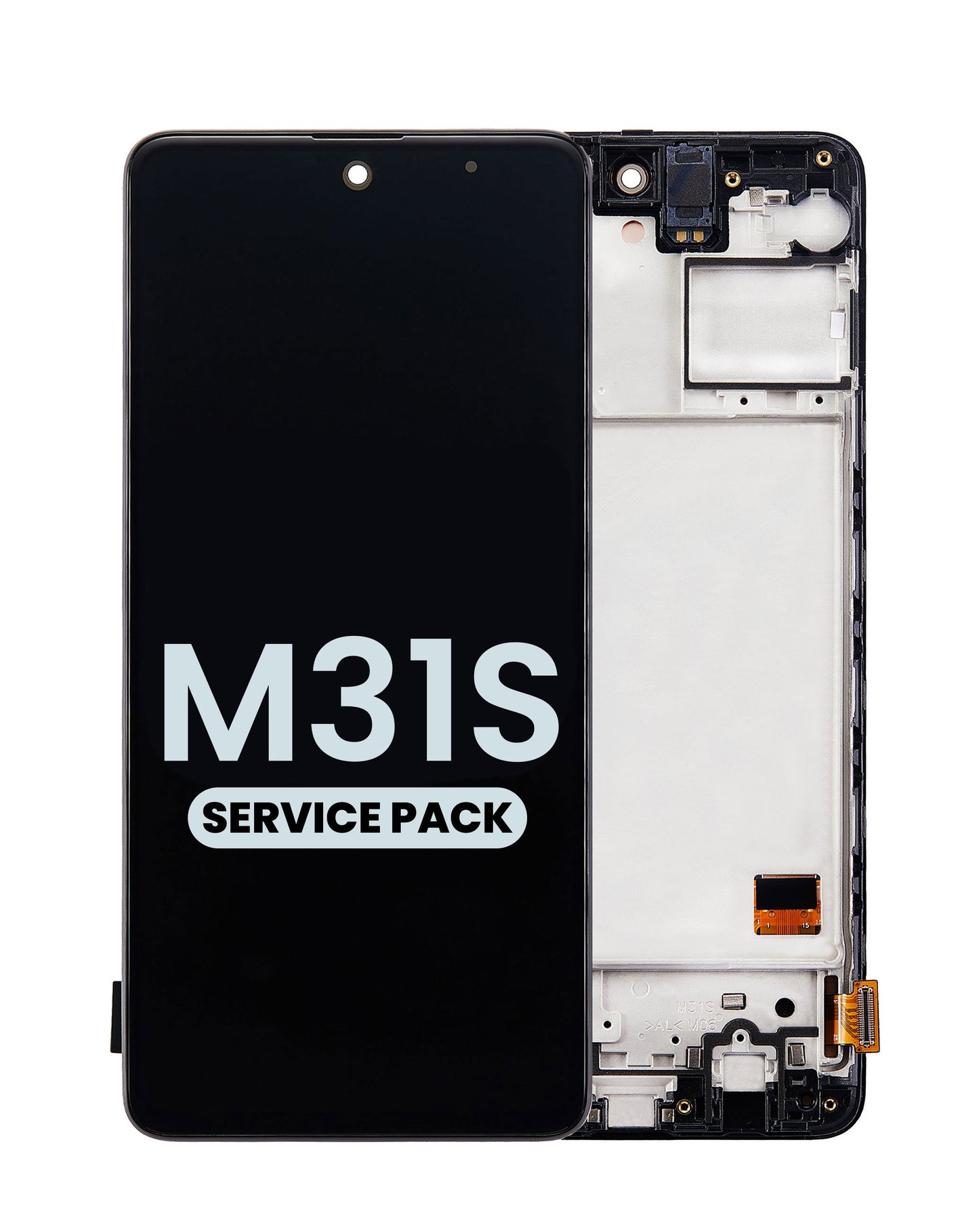 LCD Assembly with Frame for Galaxy M31s (M317 / 2020) (Service Pack)