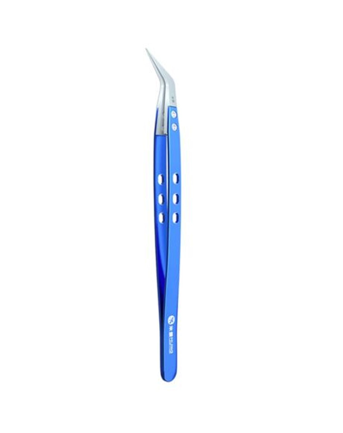 MIJING High Temperature Resistance Anti-Static Ceramic Tweezer - Curved Head