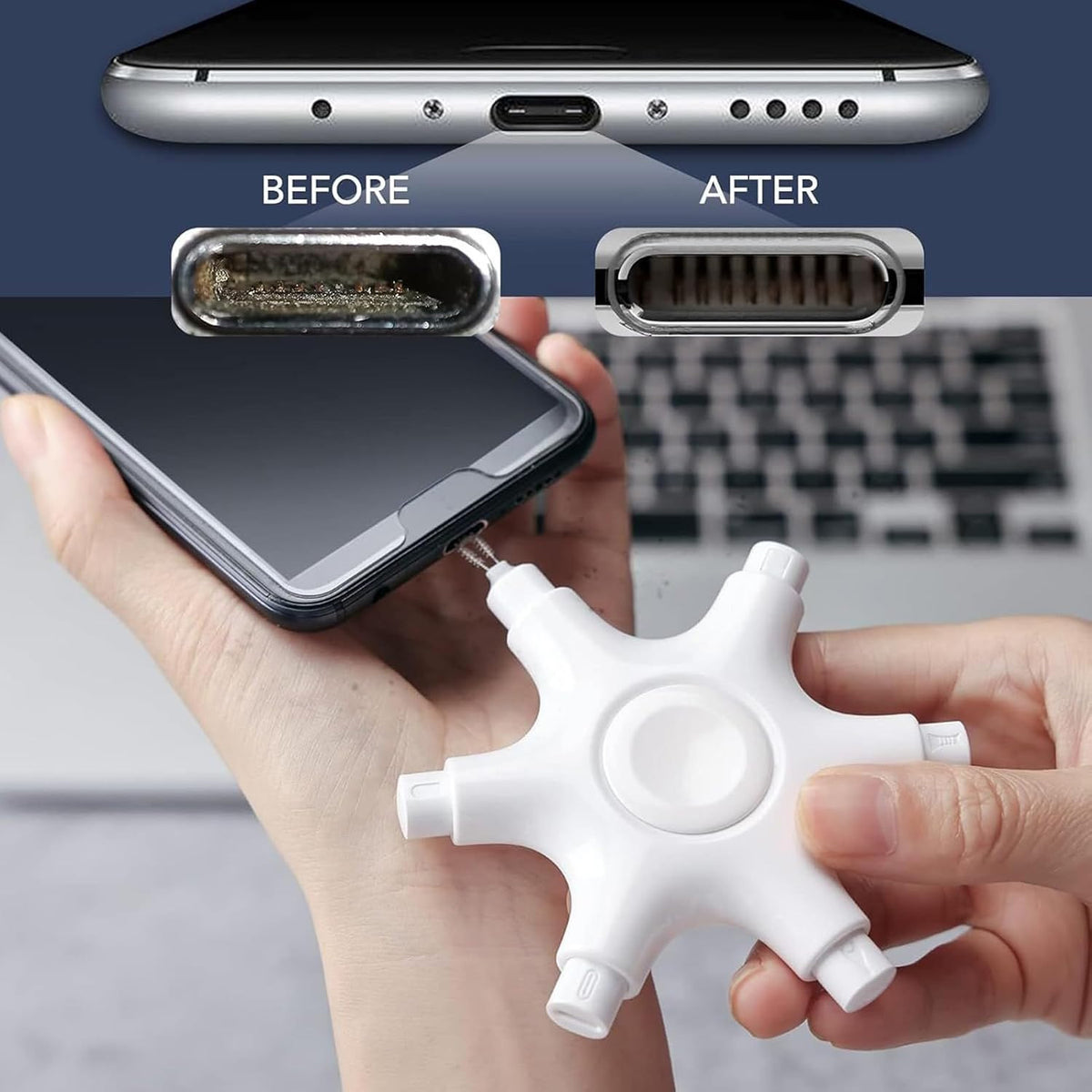 8 in 1 Multifunction Cleaning Kit for iPhone / Android / iPad / AirPod