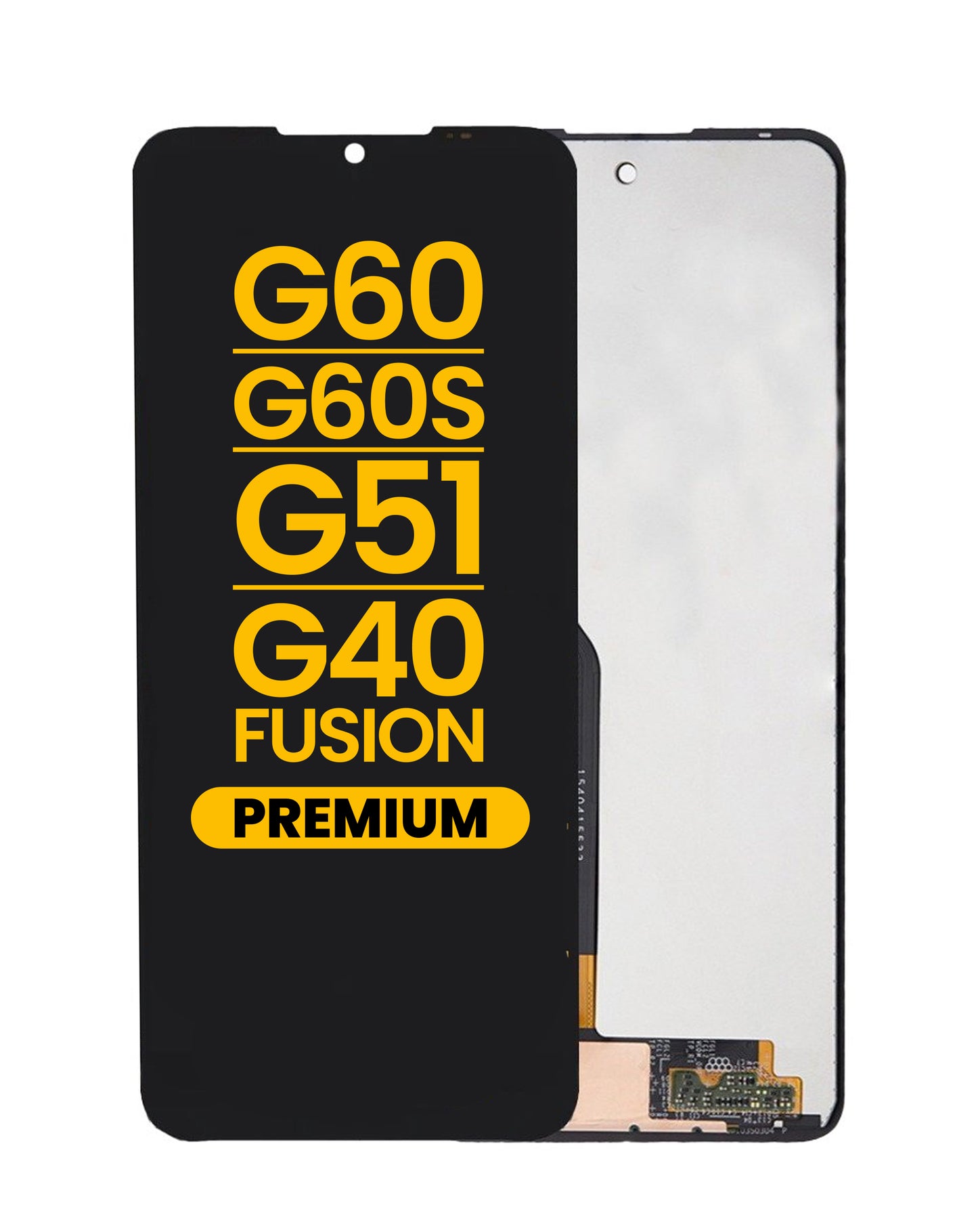 Motorola G60 2021 (XT2135-1) Screen Assembly (With The Frame) (Refurbished) (Black)