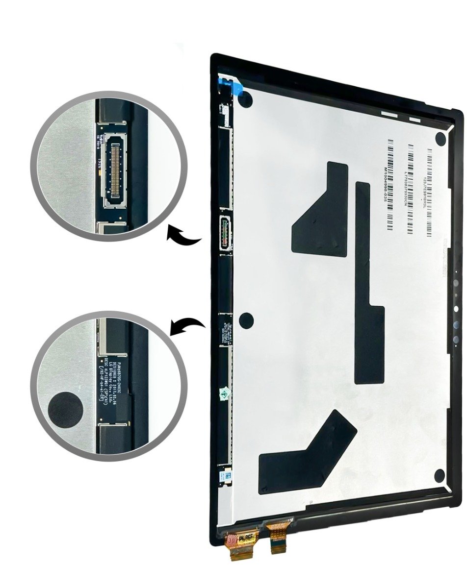 MSPRO7-BLKLCD Assembly without Frame for Microsoft Surface Pro 7 (1866 / V1 LP123WQ1) (BLACK) (Premium)