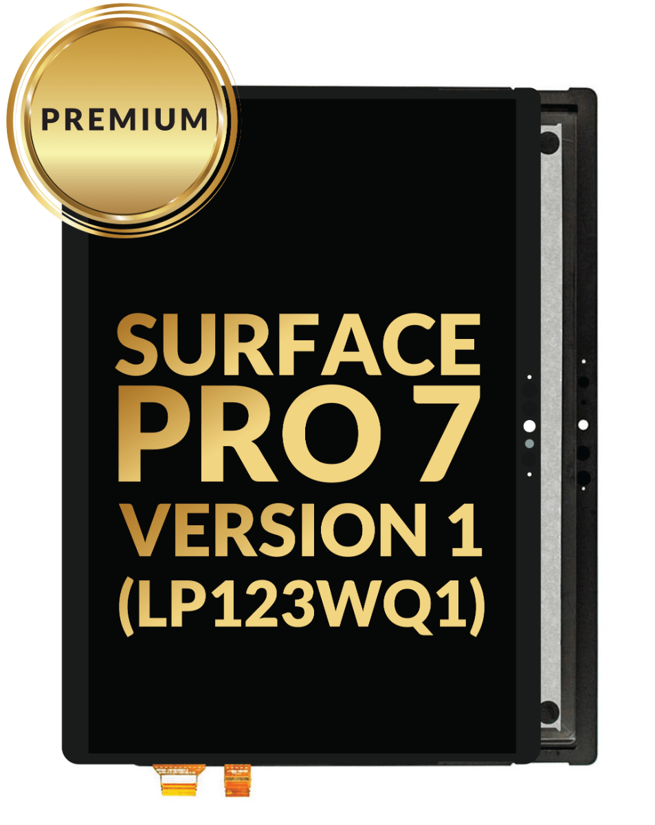 MSPRO7-BLKLCD Assembly without Frame for Microsoft Surface Pro 7 (1866 / V1 LP123WQ1) (BLACK) (Premium)