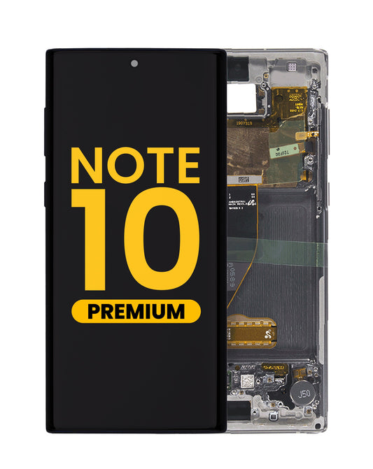 OLED Assembly with Frame for Galaxy Note 10 N970 (AURA GLOW) (Premium)