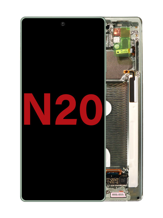 SGN Note 20 Screen Assembly (With The Frame) (OLED) (Mystic Green)