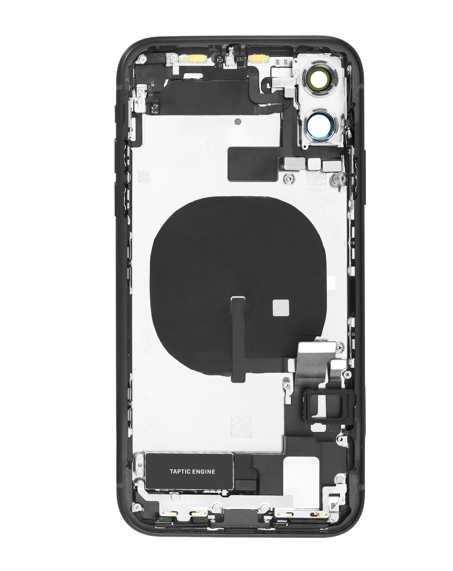 Back Housing Frame with Charging Port Flex & Small Parts for iPhone 11 (BLACK) (OEM Pull A Grade)