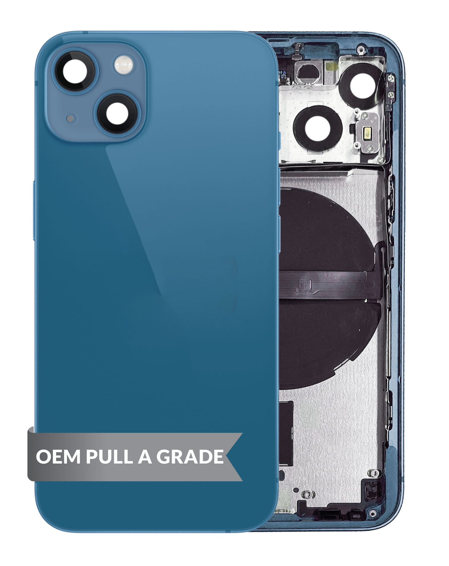 Housing Frame with Small Parts Pre-Installed for iPhone 13 Mini (BLUE) (International) (OEM Pull A Grade)