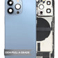 Back Housing Frame with Charging Port Flex & Small Parts for iPhone 13 Pro (SIERRA BLUE) (US Version) (OEM Pull A Grade)