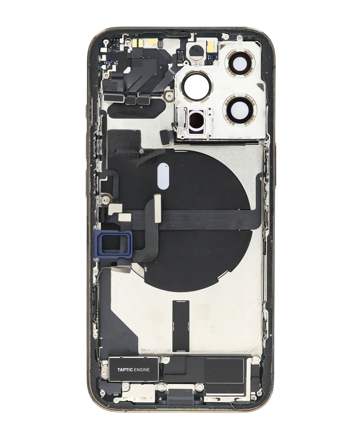 Back Housing Frame with Charging Port Flex & Small Parts for iPhone 13 Pro (SIERRA BLUE) (US Version) (OEM Pull A Grade)