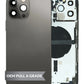 Housing Frame (BLACK) (International) (OEM Pull A Grade) Small Parts Pre-Installed for iPhone 13 Pro Max
