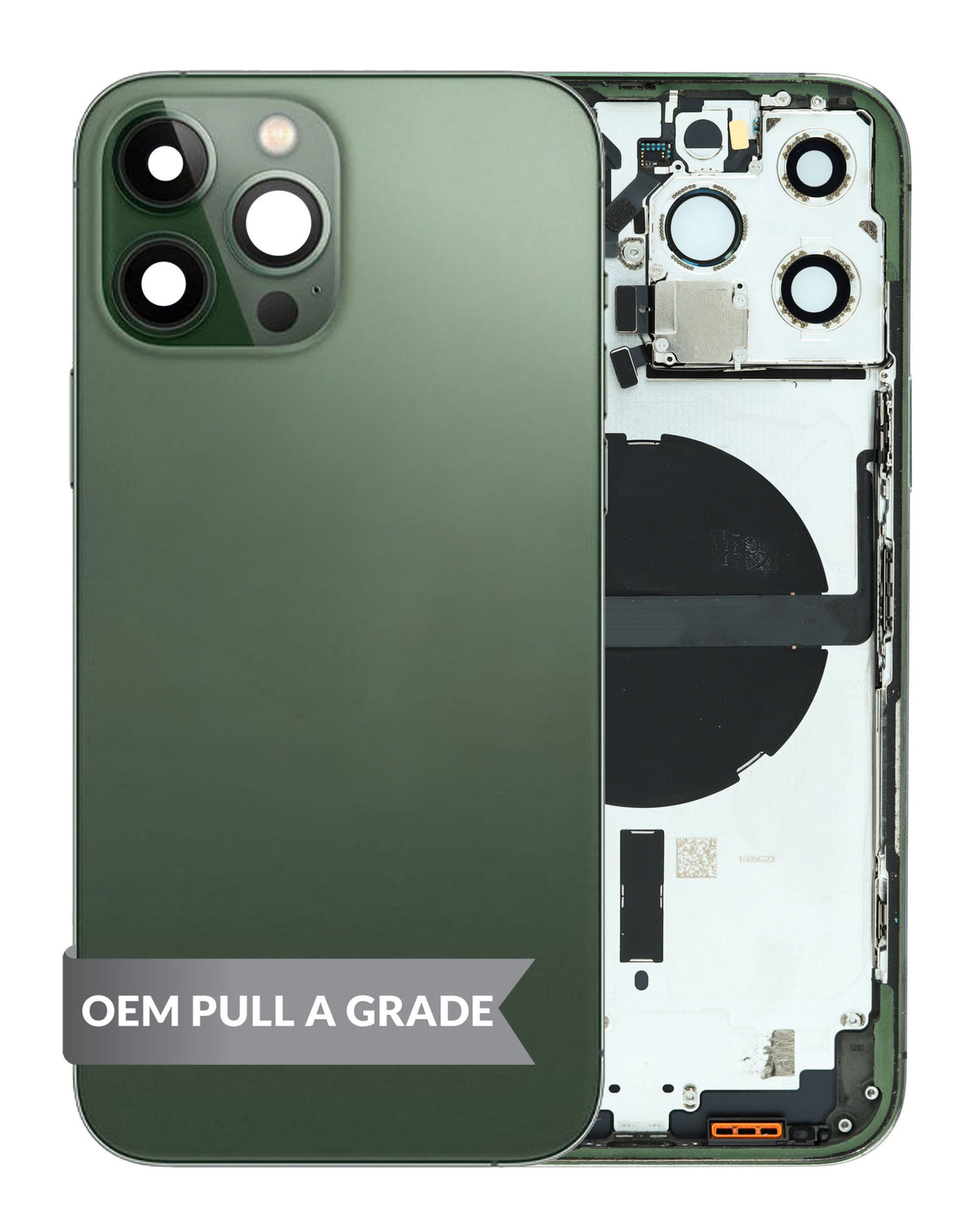 Housing Frame (GREEN) (International) (OEM Pull A Grade) Small Parts Pre-Installed for iPhone 13 Pro Max