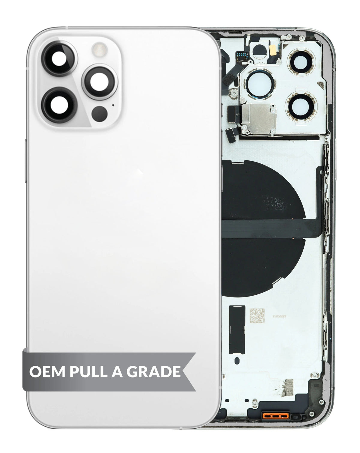 Housing Frame (WHITE) (International) (OEM Pull A Grade) Small Parts Pre-Installed for iPhone 13 Pro Max