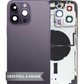 Back Housing Frame (DEEP PURPLE) (International Version) (OEM Pull A Grade) with Small Components Pre-Installed for iPhone 14 Pro Max