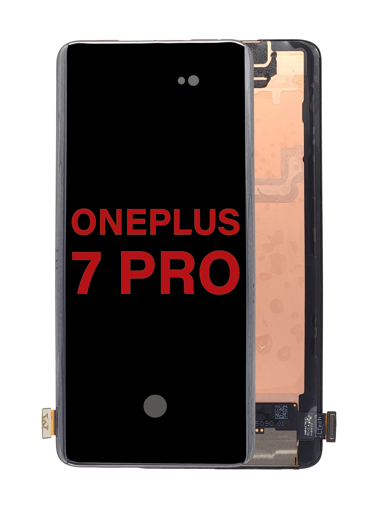 OPS 1+7 Pro Screen Assembly (Without The Frame) (OLED) (Black)