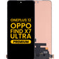 OLED Assembly without Frame for OnePlus 12 / Oppo Find X7 Ultra (Premium)