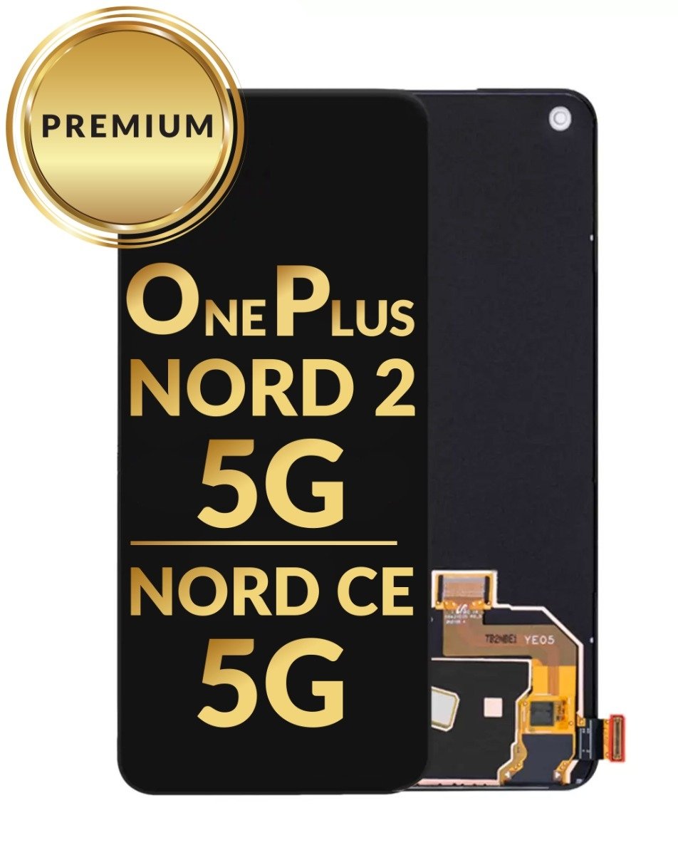 OPS Oneplus Nord 2 5G / Nord CE 5G  Screen Assembly (Without The Frame) (Refurbished) (Black)