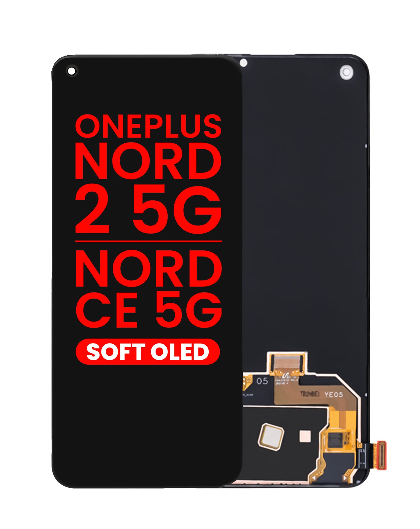 OLED Assembly without Frame for OnePlus Nord 2 5G / Nord CE 5G (Aftermarket OLED)