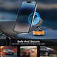 360 Degree Rotating Vacuum Suction Cup Magnetic Phone Holder - ORANGE (Only Ground Shipping)