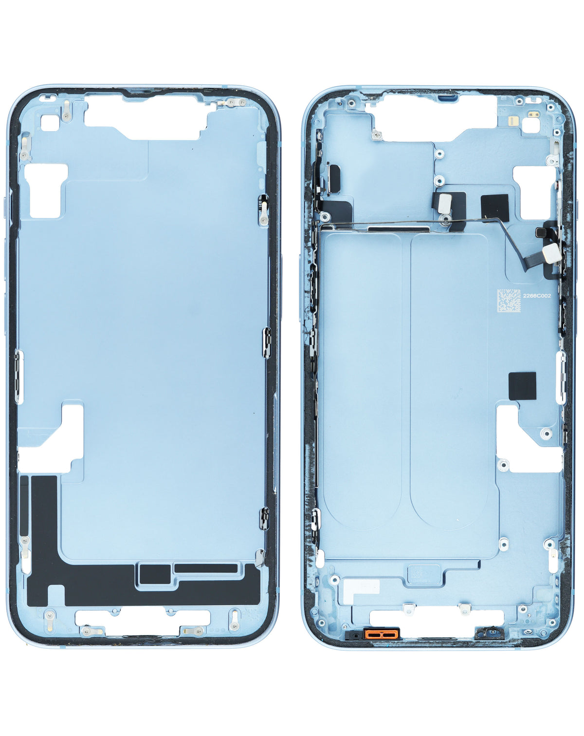 Middle Frame with Parts for iPhone 14 (BLUE) (International Version) (OEM Pull A Grade)