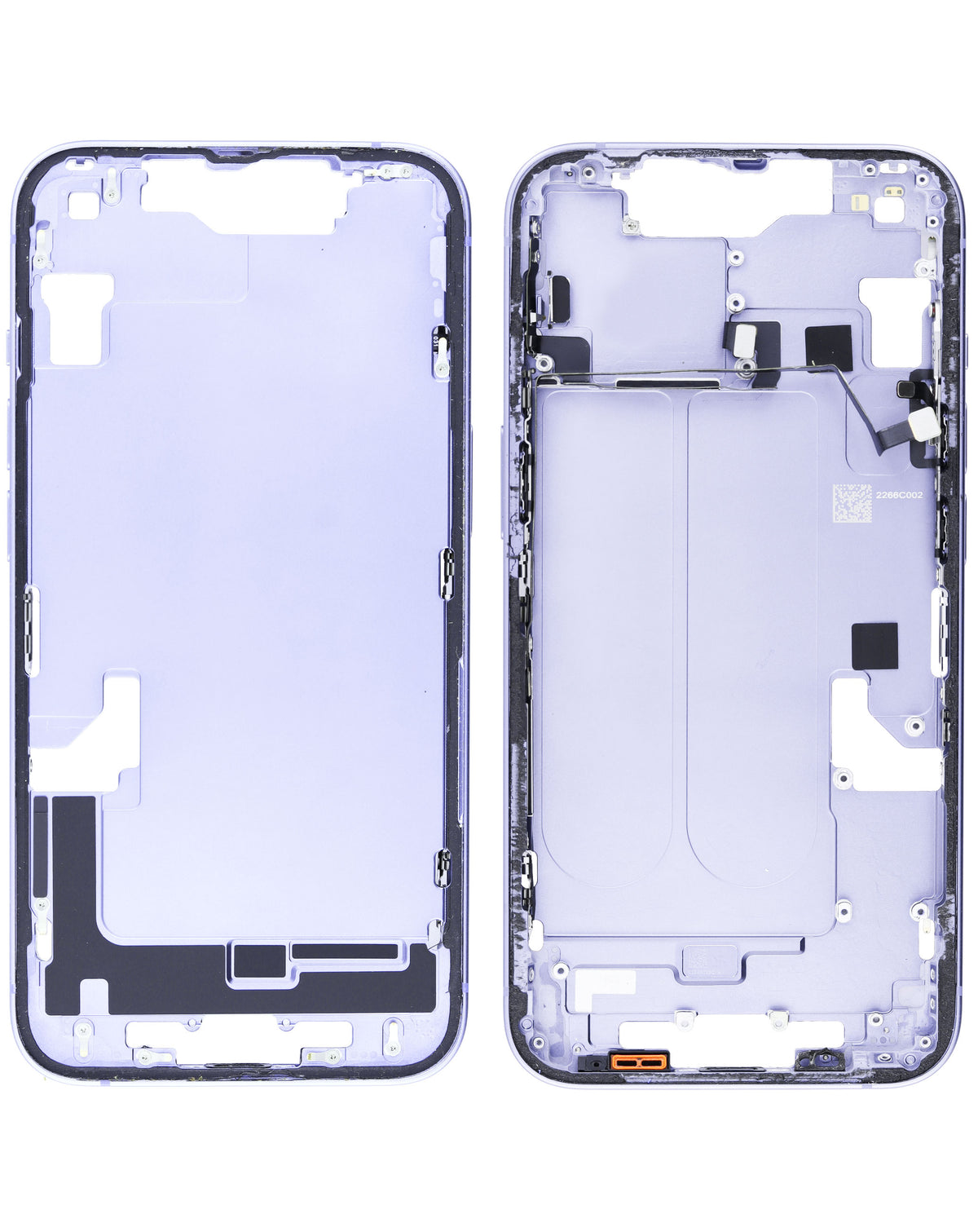 Middle Frame with Parts for iPhone 14 (PURPLE) (International Version) (OEM Pull A Grade)