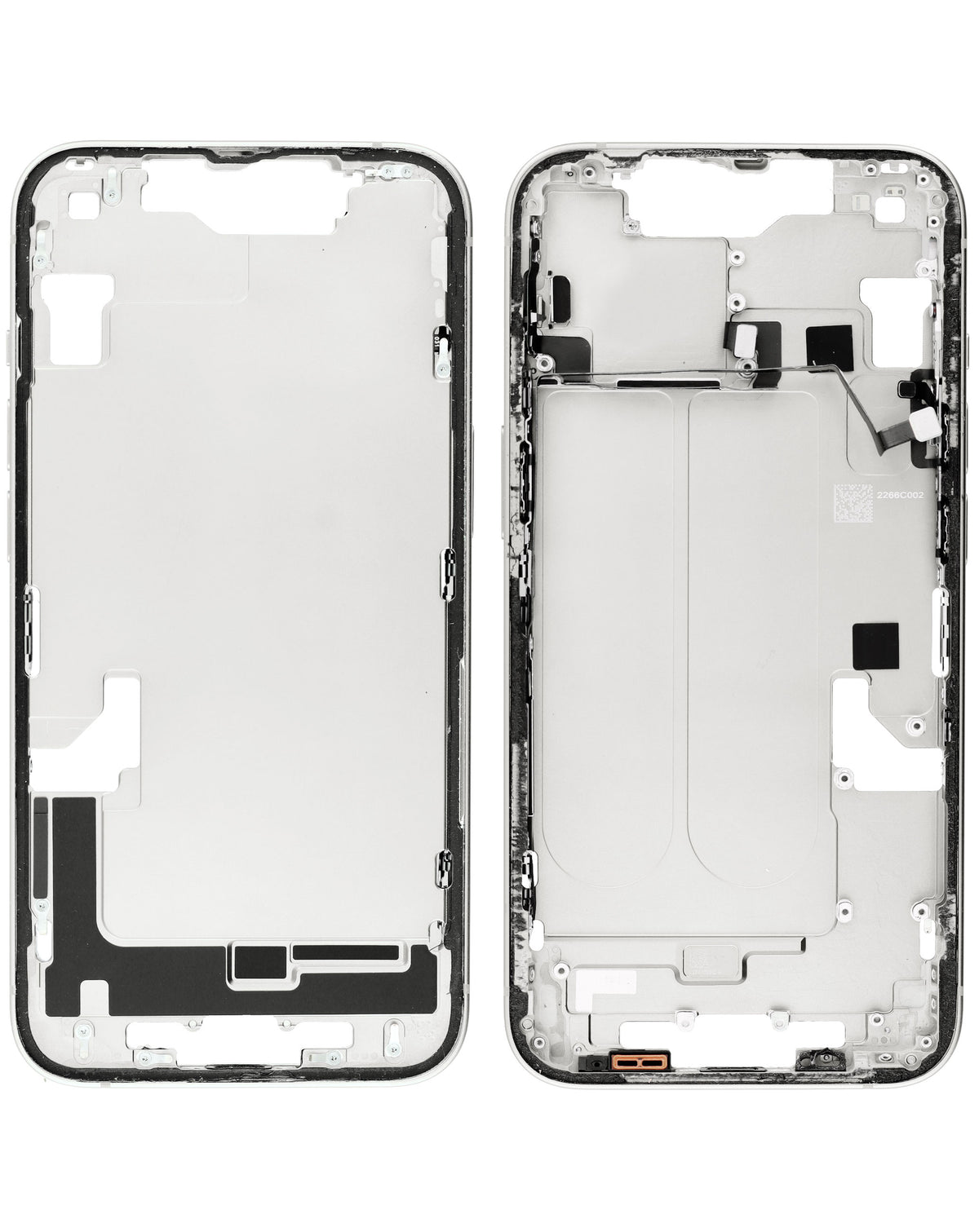 Middle Frame with Parts for iPhone 14 (WHITE) (International Version) (OEM Pull A Grade)