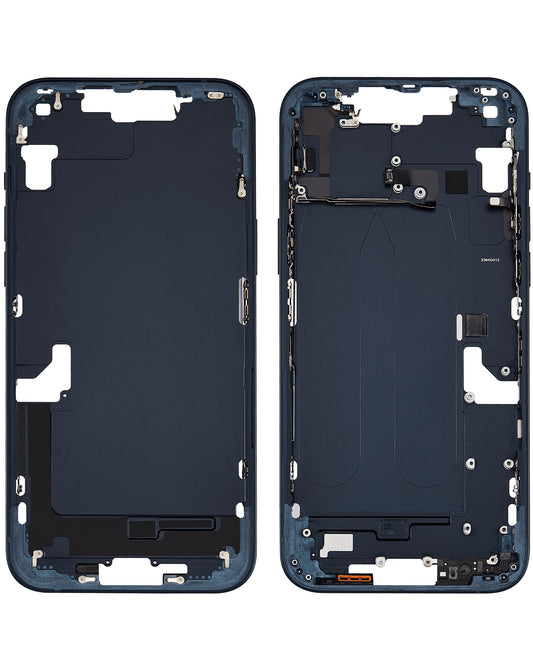 Middle Frame with Parts for iPhone 14 Plus (BLACK) (International Version) (OEM Pull A Grade)