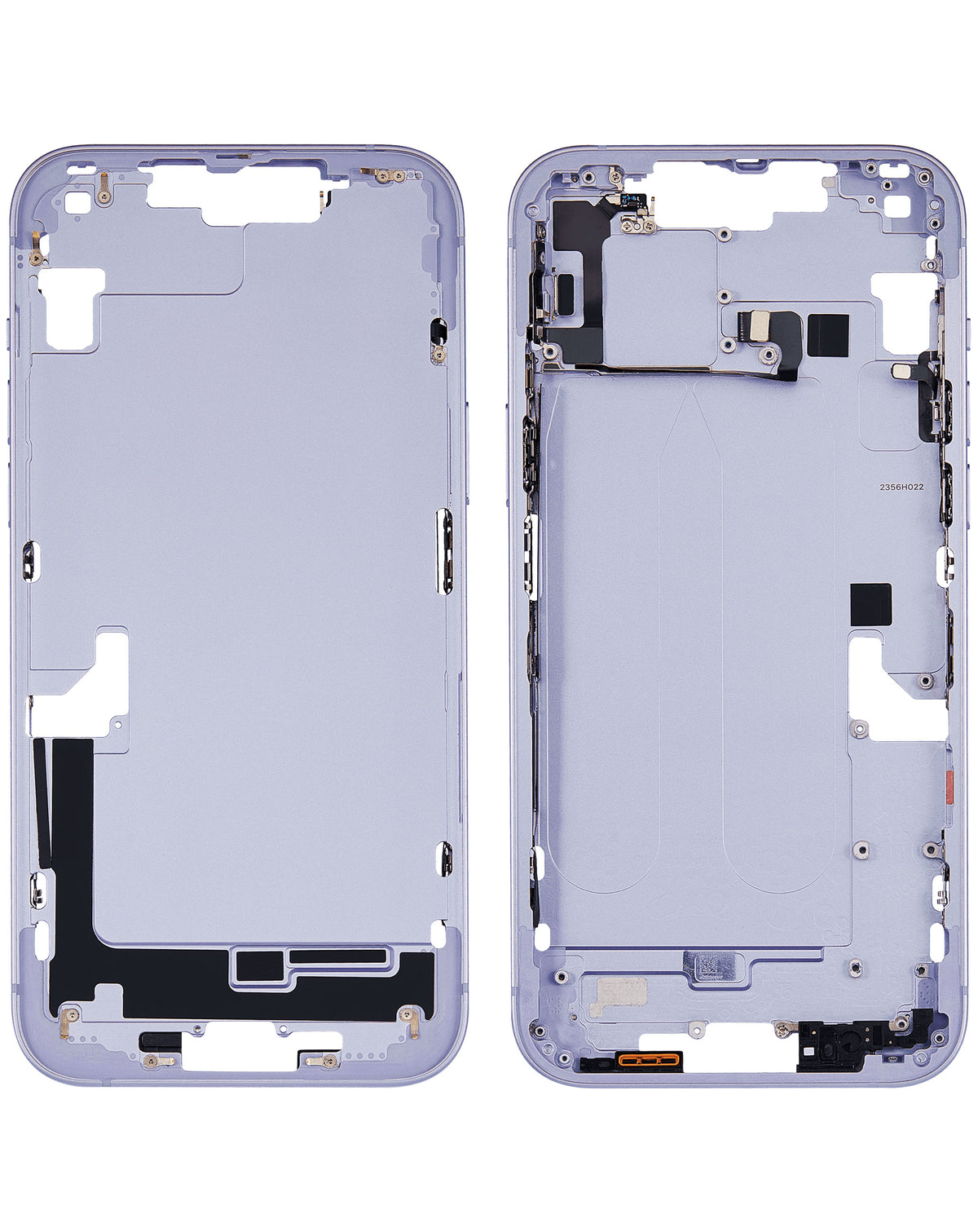 Middle Frame with Parts for iPhone 14 Plus (PURPLE) (International Version) (OEM Pull A Grade)