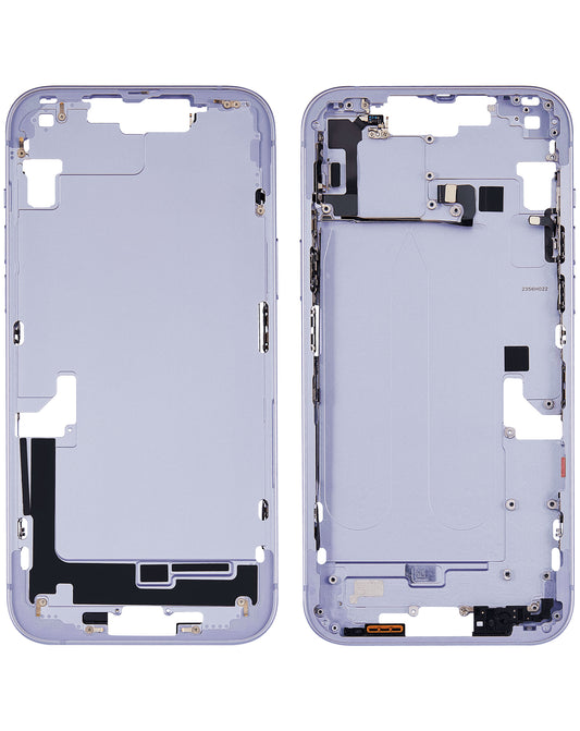 Middle Frame with Parts for iPhone 14 Plus (PURPLE) (International Version) (OEM Pull A Grade)
