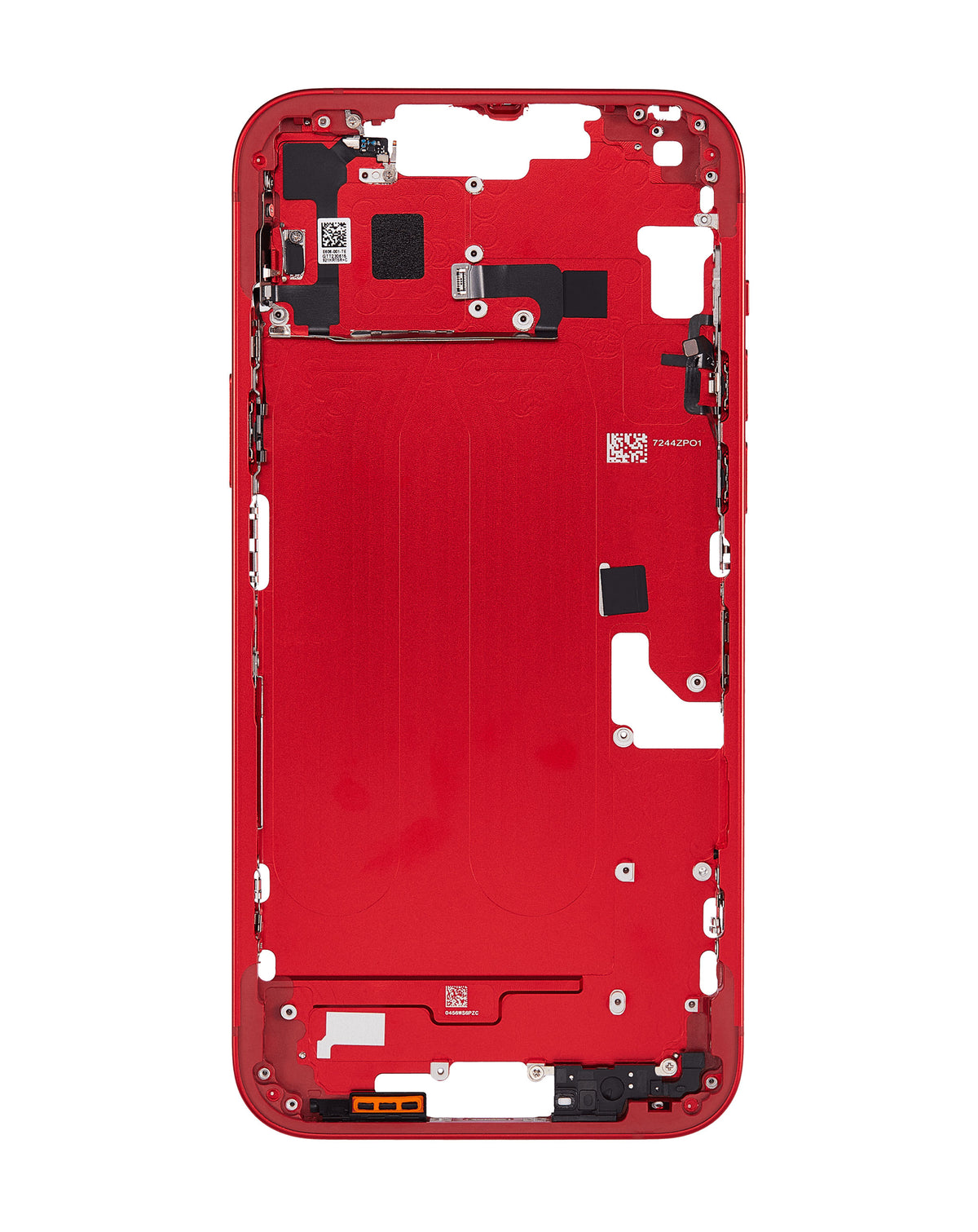 Middle Frame with Parts for iPhone 14 Plus (RED) (International Version) (OEM Pull A Grade)