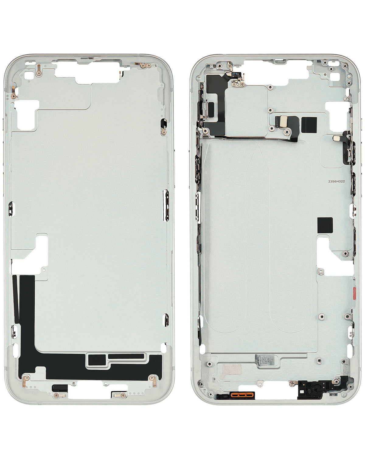 Middle Frame with Parts for iPhone 14 Plus (WHITE) (International Version) (OEM Pull A Grade)