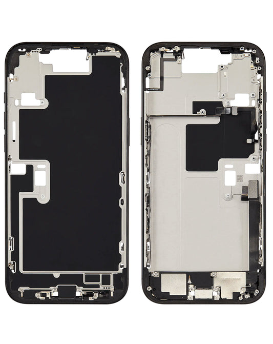 Middle Frame with Photo Capture Button and Small Parts for iPhone 16 Pro Max (BLACK TITANIUM) (International Version) (OEM Pull A Grade)