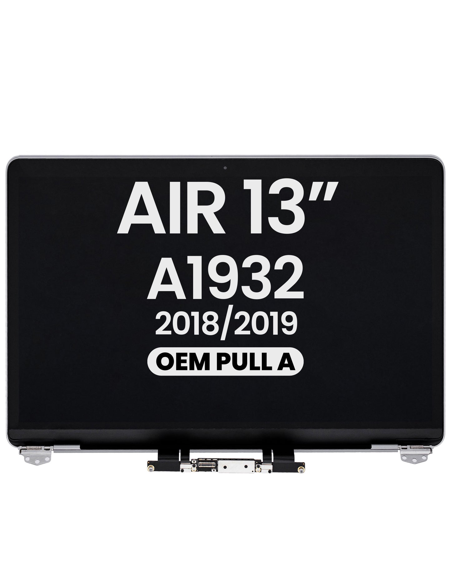 LCD Assembly (SPACE GRAY) (NO LOGO) (Aftermarket) for MacBook Air 13" Retina (A1932 / Late 2018 / Early 2019)