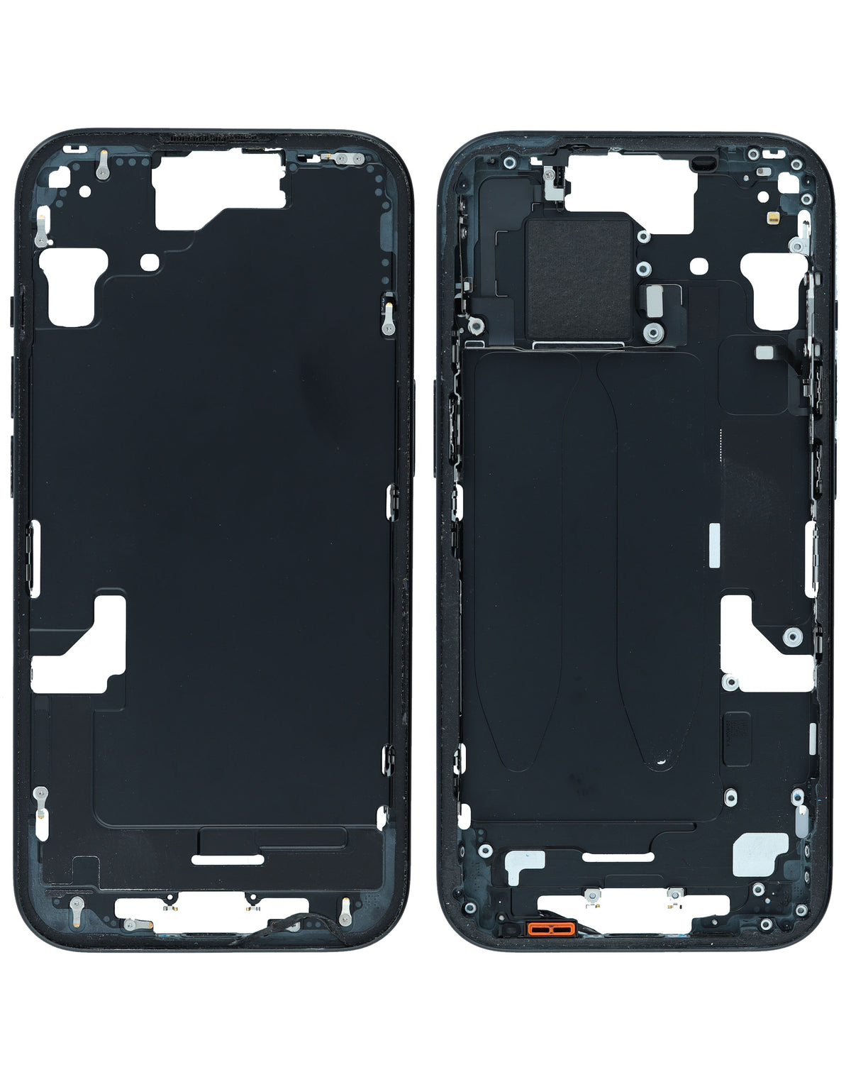 Middle Frame with Parts for iPhone 15 (BLACK) (International Version) (OEM Pull A Grade)