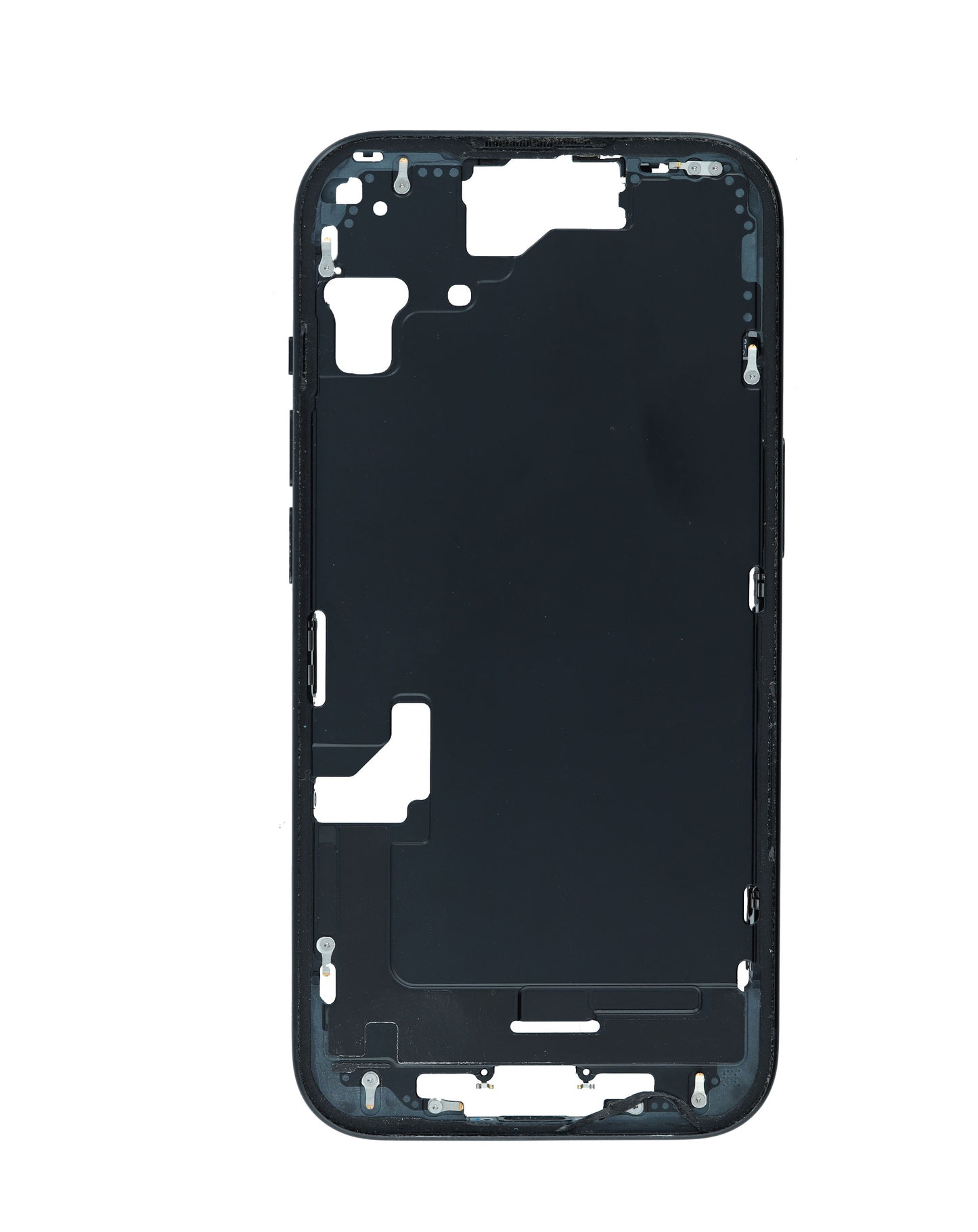 Middle Frame with Parts for iPhone 15 (BLACK) (International Version) (OEM Pull A Grade)
