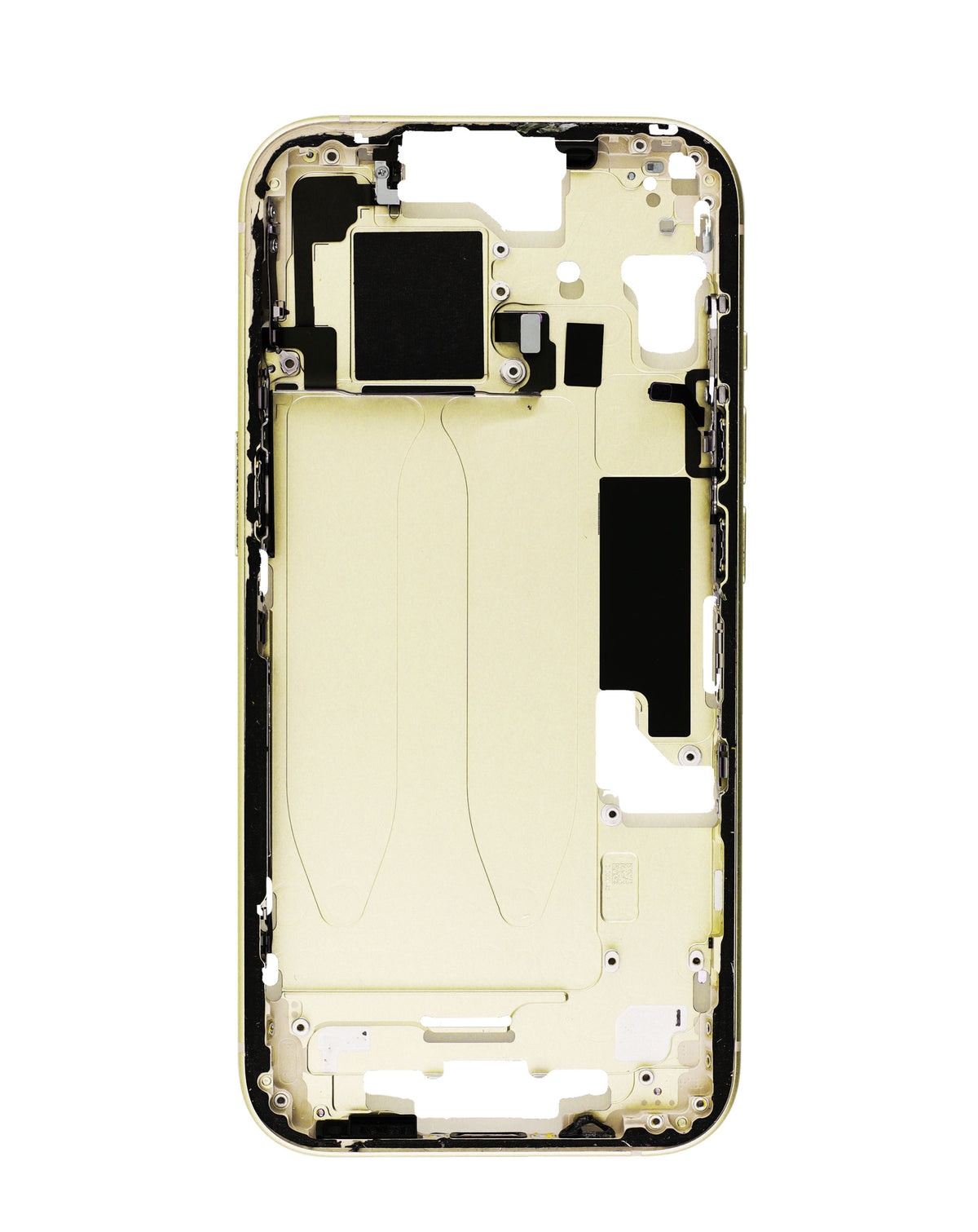 Middle Frame with Parts for iPhone 15 (YELLOW) (International Version) (OEM Pull A Grade)