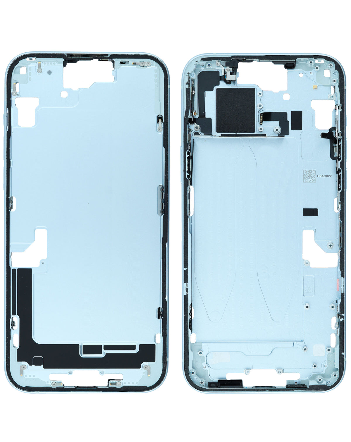 Middle Frame with Parts for iPhone 15 Plus (BLUE) (International Version) (OEM Pull A Grade)