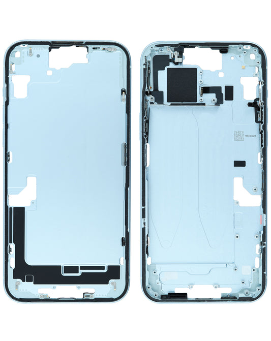 Middle Frame with Parts for iPhone 15 Plus (BLUE) (International Version) (OEM Pull A Grade)