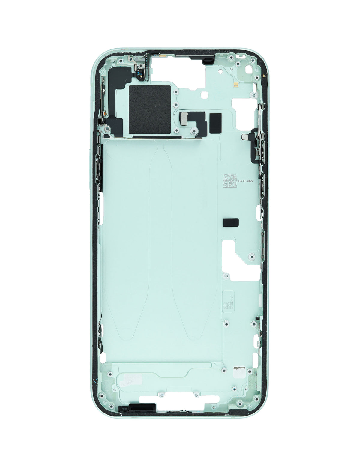 Middle Frame with Parts for iPhone 15 Plus (GREEN) (International Version) (OEM Pull A Grade)
