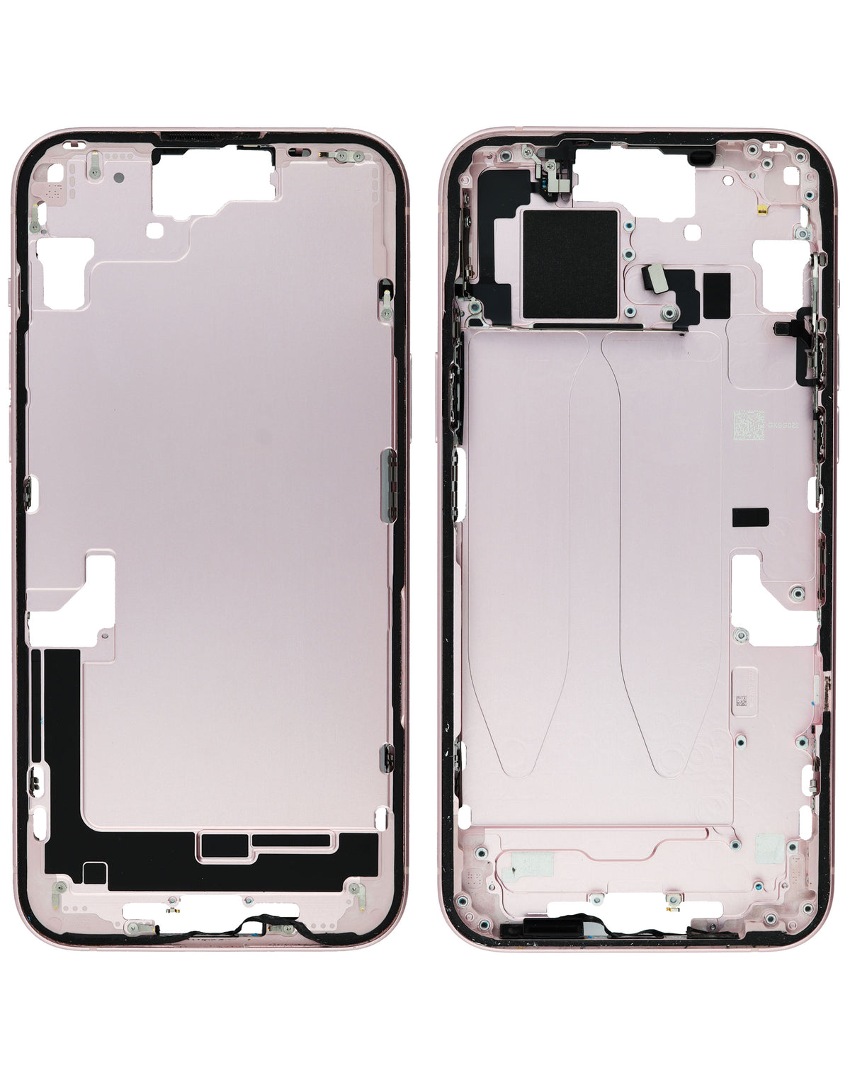 Middle Frame with Parts for iPhone 15 Plus (PINK) (International Version) (OEM Pull A Grade)