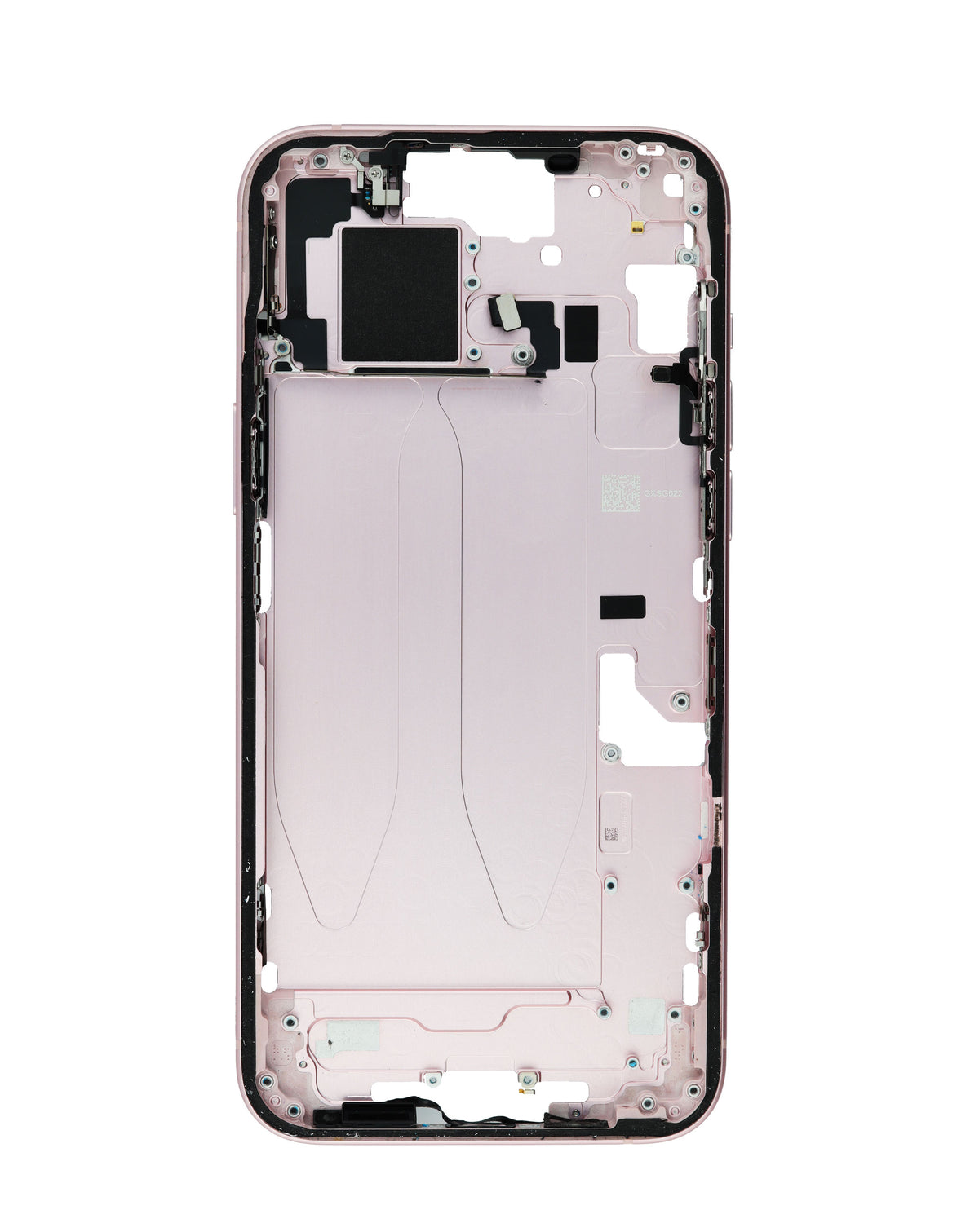 Middle Frame with Parts for iPhone 15 Plus (PINK) (International Version) (OEM Pull A Grade)