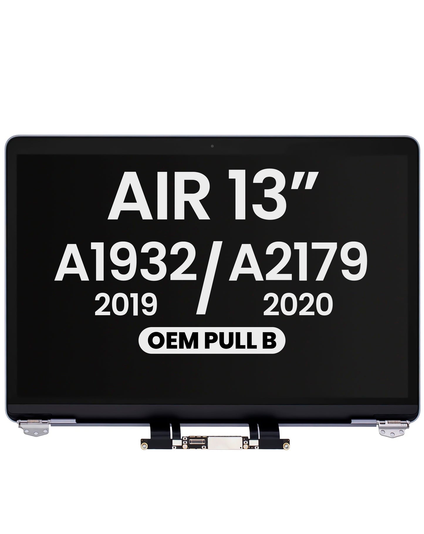 LCD Assembly (SPACE GRAY) (NO LOGO) (Aftermarket) for MacBook Air 13" Retina (A2179 / Early 2020)