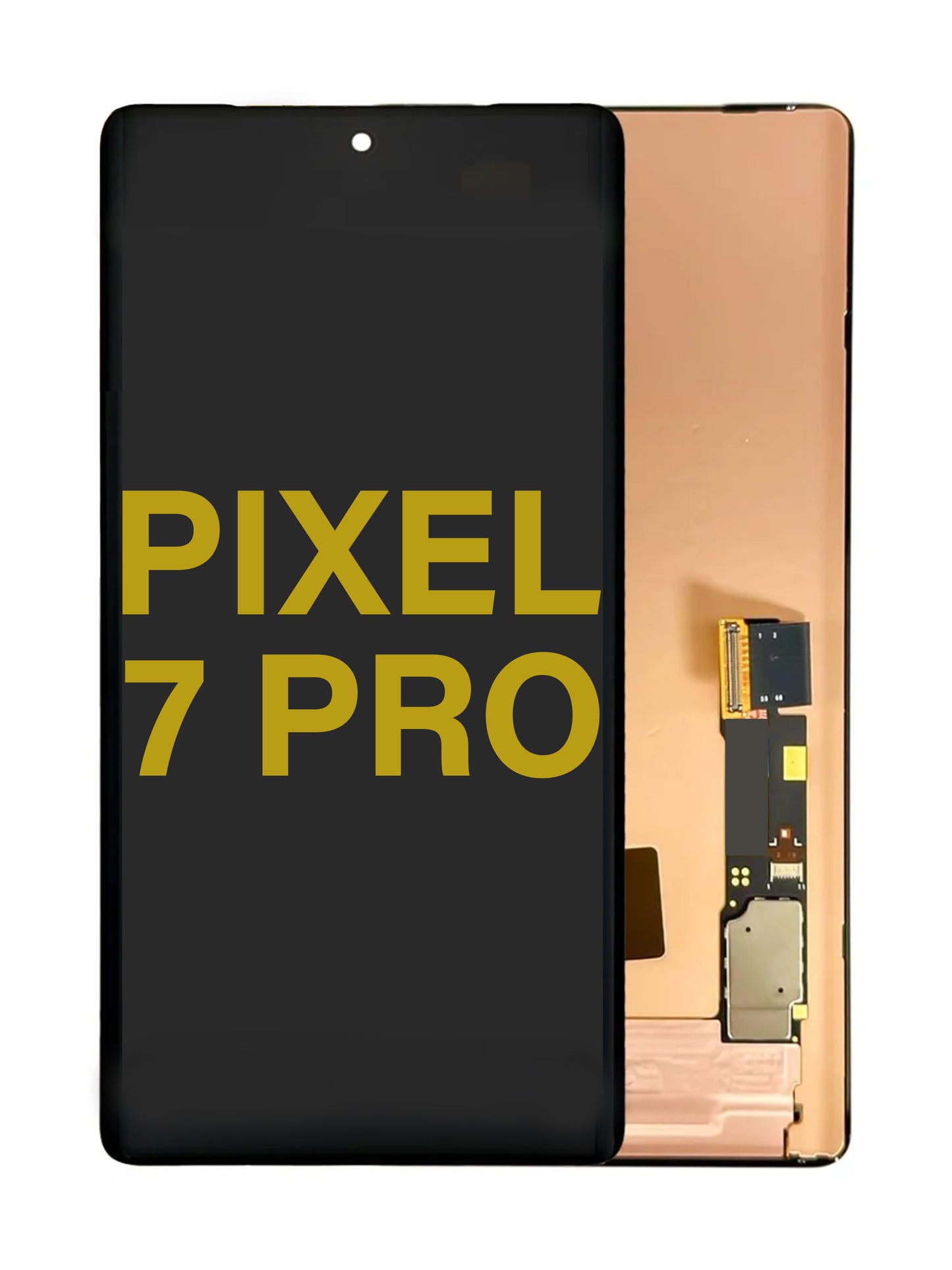 GOP Pixel 7 Pro Screen Assembly (Without The Frame) (Without Finger Print Sensor) (Refurbished) (Black)