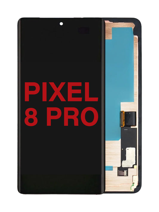 GOP Pixel 8 Pro Screen Assembly (With The Frame) (Without Finger Print Sensor) (OLED) (Black)