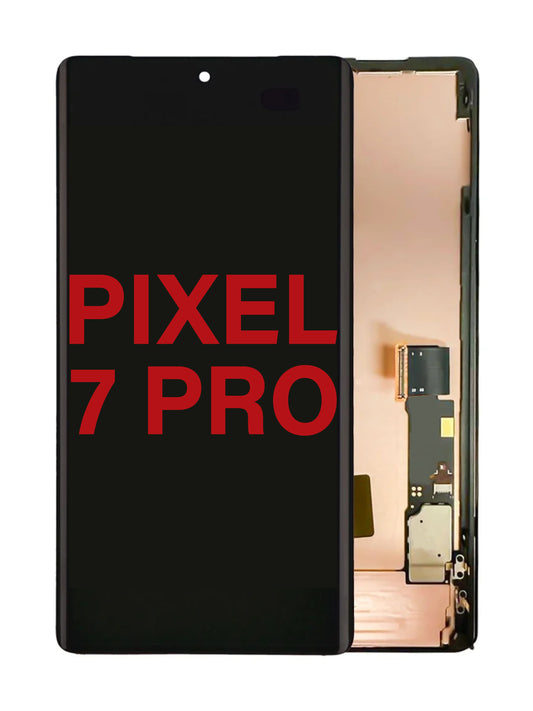 GOP Pixel 7 Pro Screen Assembly (With The Frame) (Without Finger Print Sensor) (OLED) (Black)