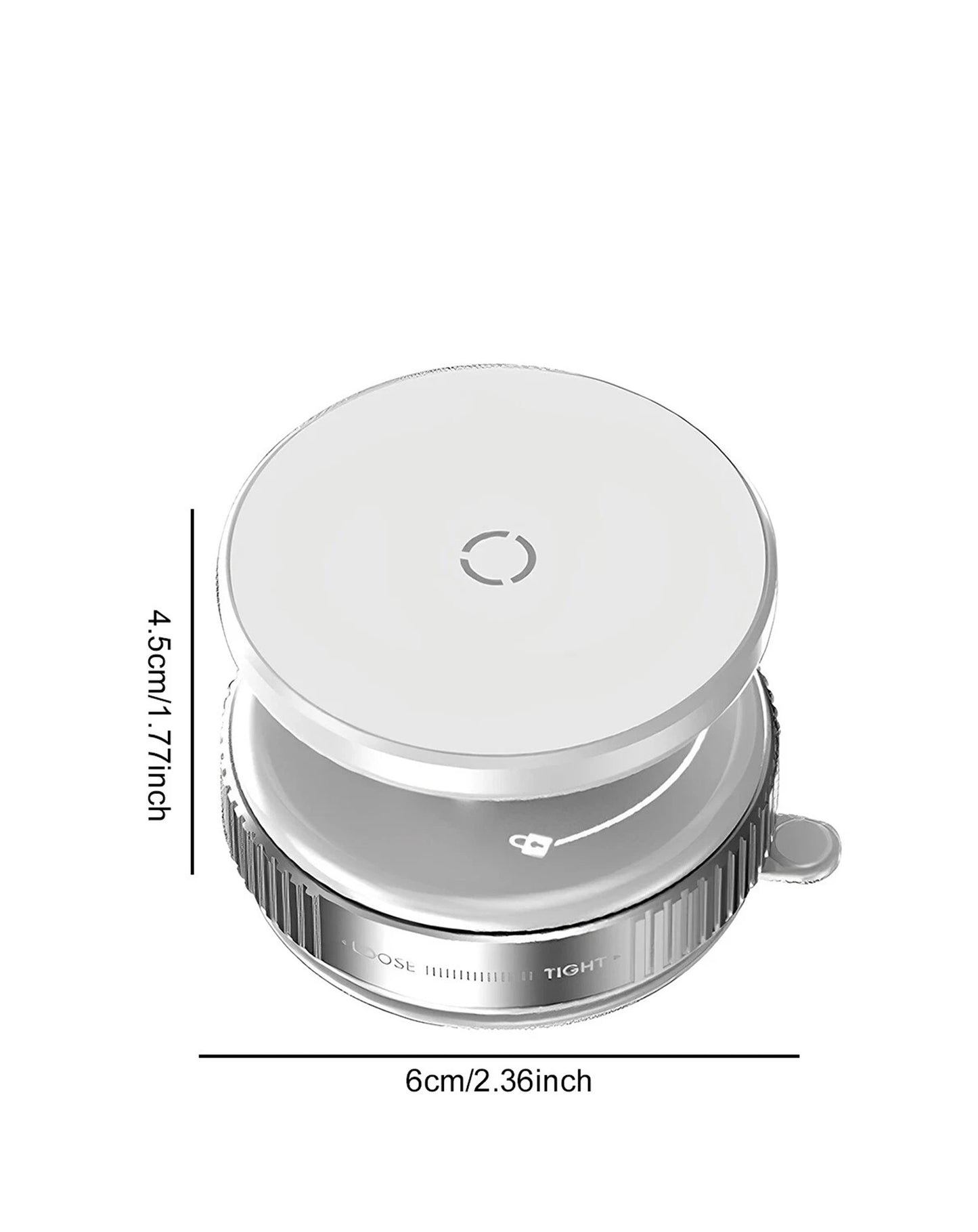 Ultra Vacuum Suctioon Cup Magnetic Car Mount - WHITE (Only Ground Shipping)