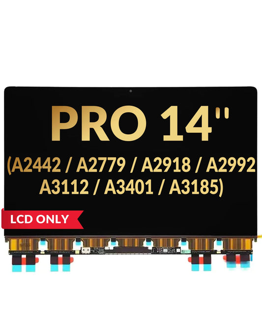 LCD Display Only (Premium) for MacBook Pro 14" (A2442 / A2779 / A2918 / A2992 / A3112 / A3401 / A3185)