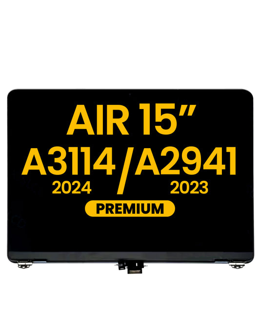 LCD Assembly (SPACE GRAY) (Premium) for Macbook Air 15" (A3114 / 2024) / (A2941 / Mid 2023)