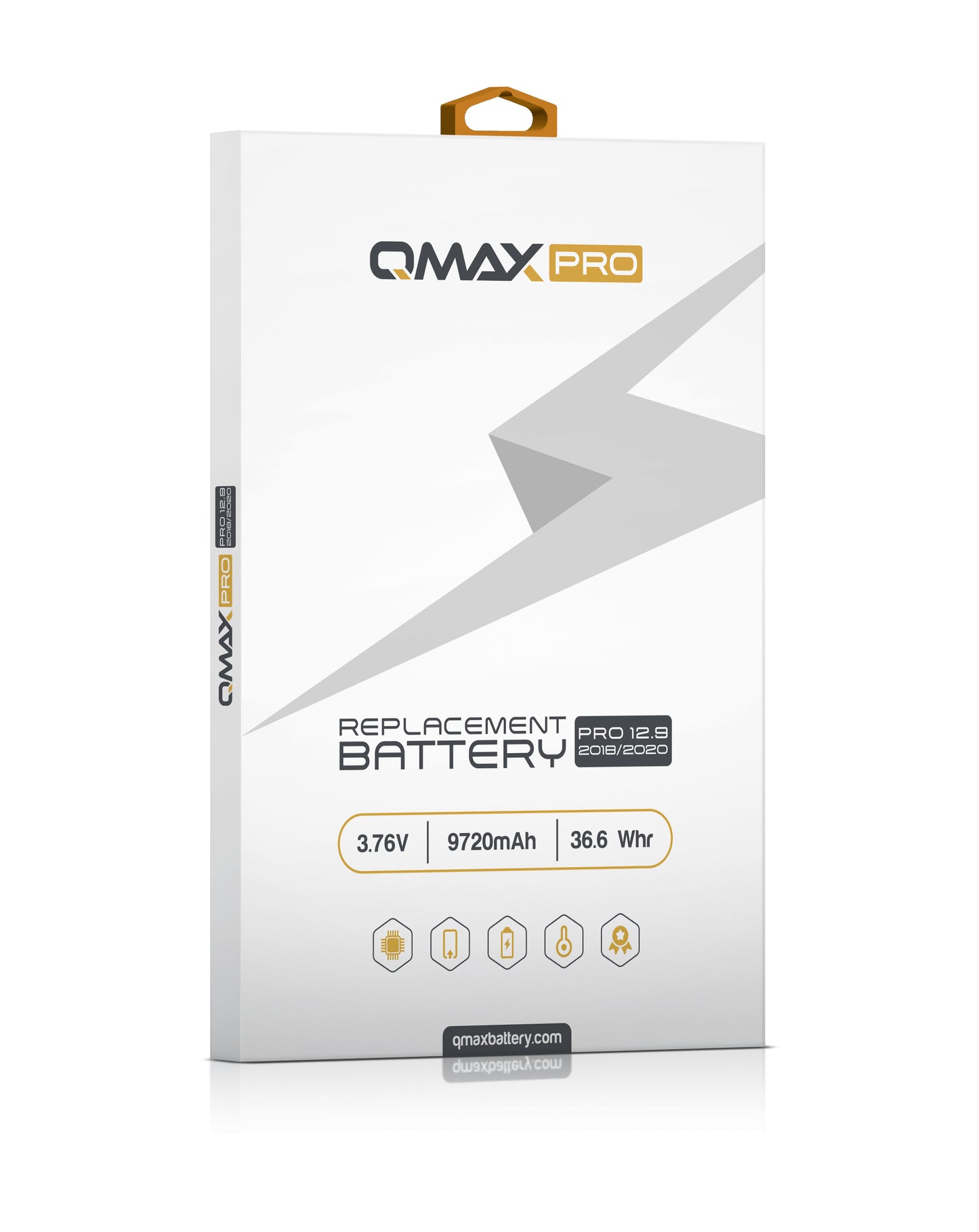 QMAX Replacement Battery for iPad Pro 12.9 (3rd-4th Gen / 2018/2020) (9720 mAh) (Only Ground Shipping)