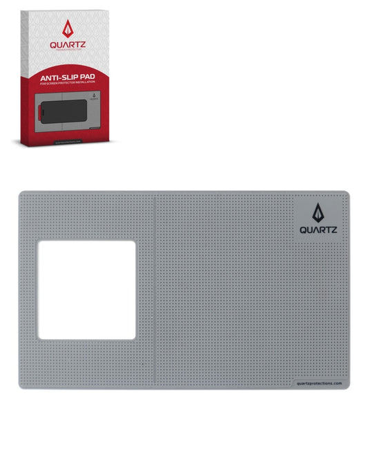 QUARTZ Anti-Slip Silicone Pad for Tempered Glass Installation (GRAY)