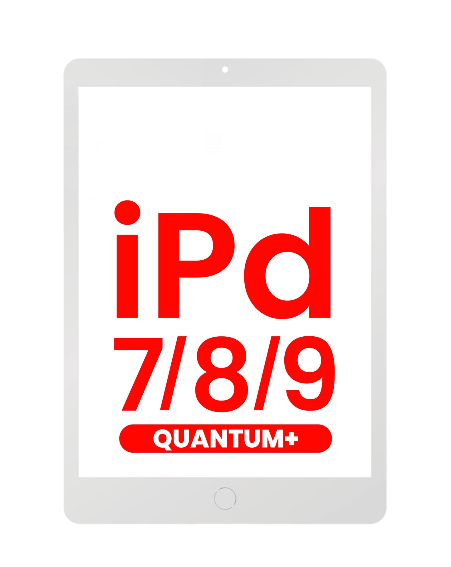 Quantum+ iPad 7 (2019) / iPad 8 (2020) / iPad 9 (2021) Digitizer Assembly (SILVER) (Home Button Pre-Installed)